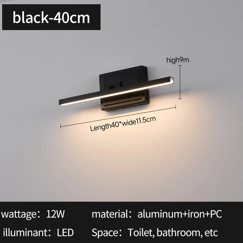 Juniper Dimmable LED Bathroom Mirror Light for Vanity Area