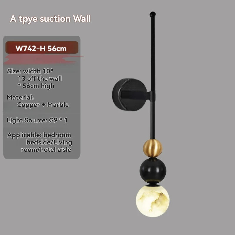 Helian Halo Marble Wall Sconce – product view 13