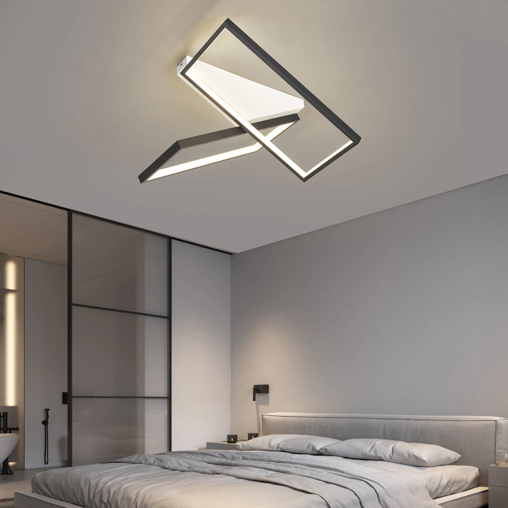 Metal Chandelier – Modern LED for Bedroom & Bedside, Living Room, Dining Room & Kitchen | Alora Contour by Evenlyr