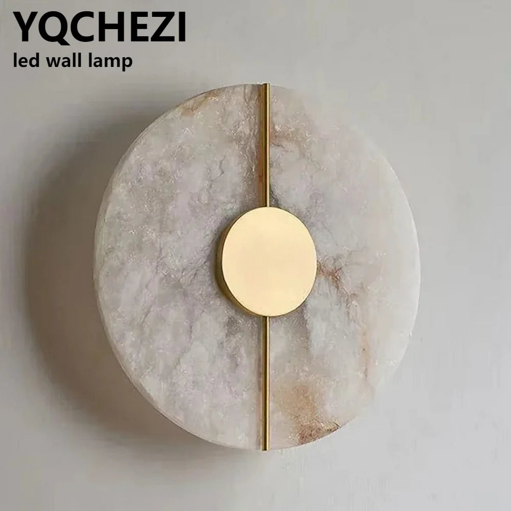 Quintara Alabaster LED Wall Sconce for Bedroom – Luxury – product view