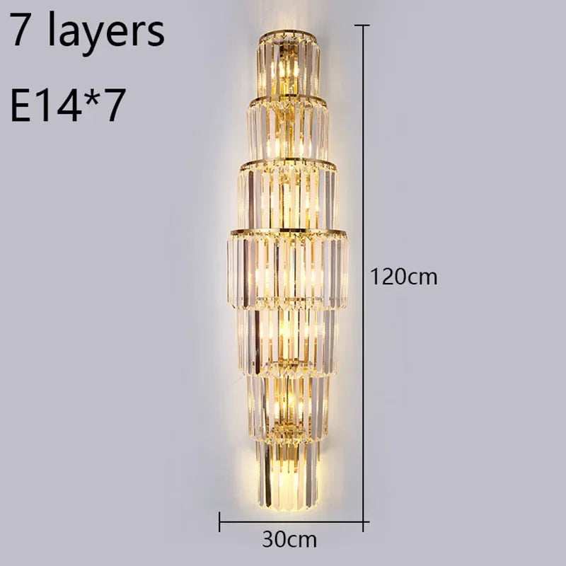 Crystal Wall Sconce – Modern Minimalist for Bedroom, Hallway, Living Room | Thalia Beam by Evenlyr