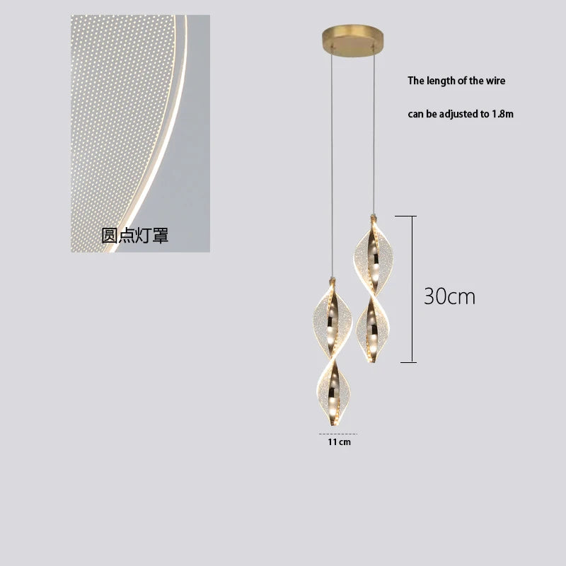 Soren Loop Acrylic Wall Sconce – Nordic – product detail 12