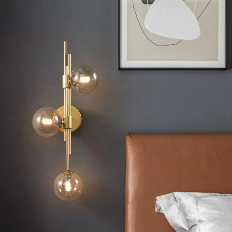 Fiore Contour Glass Wall Sconce – product view 3