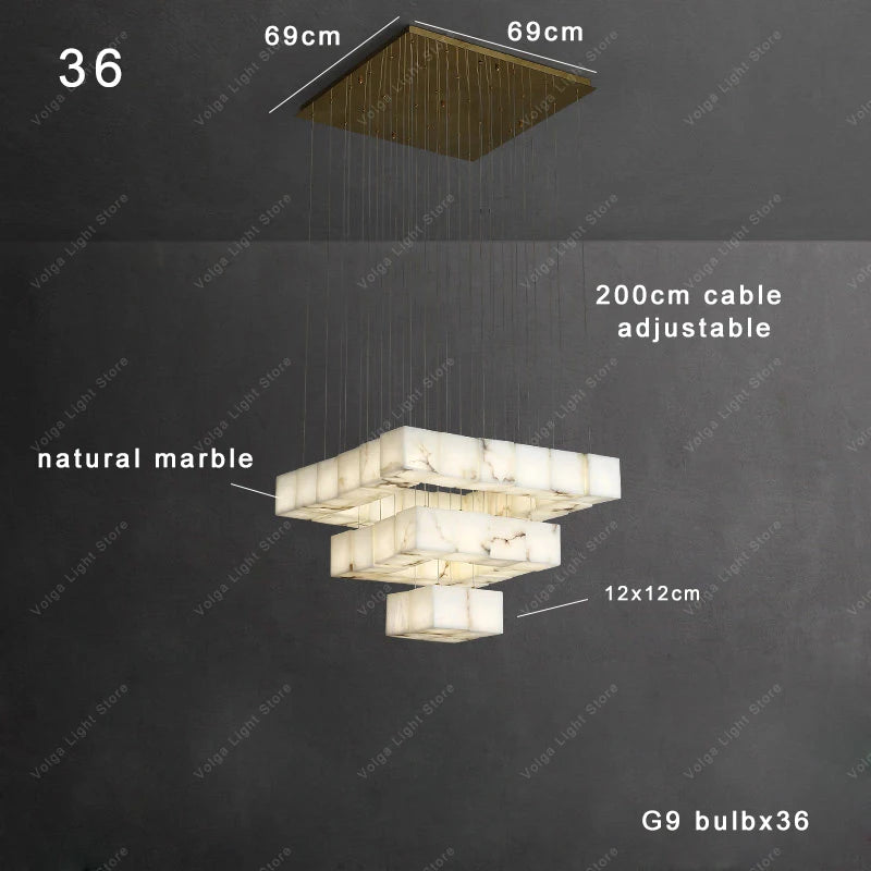 Wren Halo Alabaster Pendant Light – product view 8