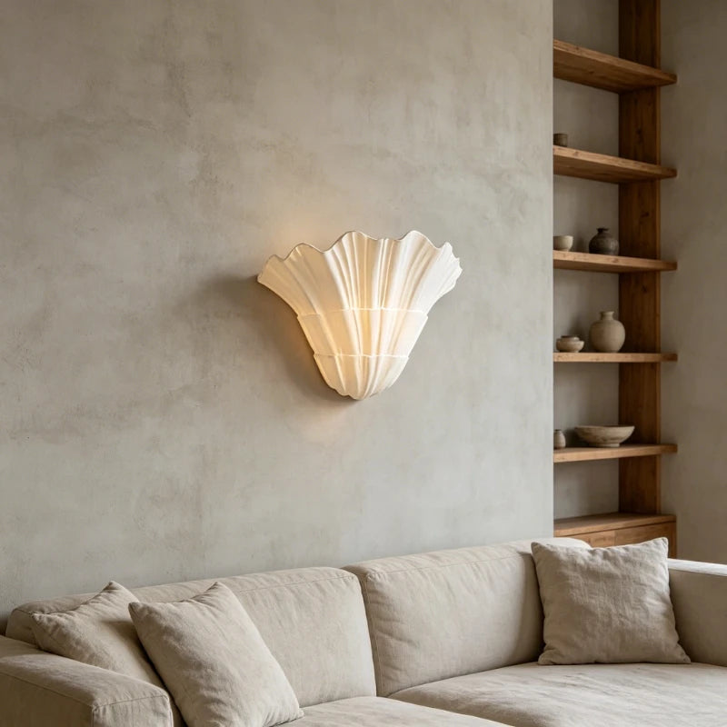 Ilaria Personalized Gypsum Wall Sconce for Hallway – Minimalist