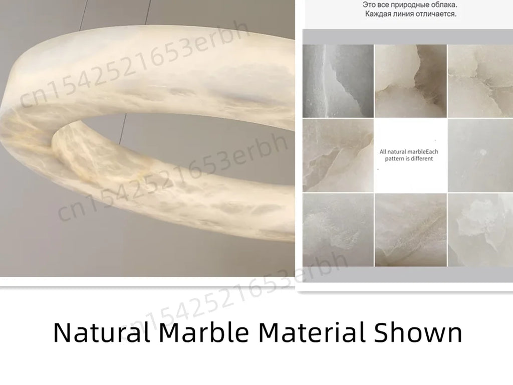 Nero Prism Natural Marble Chandelier – Vintage – product detail 6