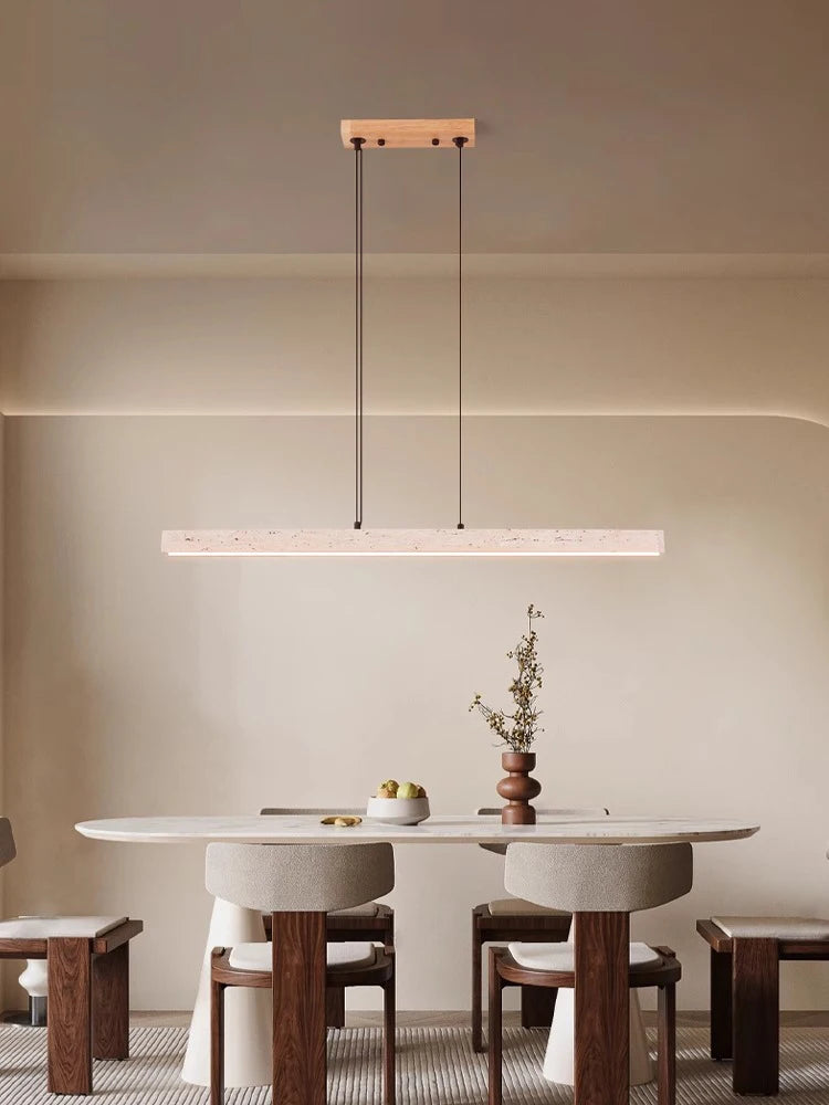 Arden Arc Wood Chandelier Dimmable