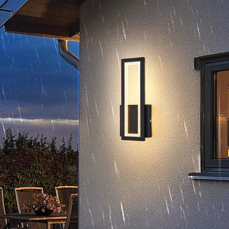 Palermo Minimalist Outdoor Wall Light for Porch