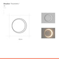 Brisa Arc Moon Metal Wall Sconce – product view 7