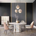 Alabaster & Copper Chandelier – Vintage Modern for Living Room, Dining Room, Foyer | Isolde Line by Evenlyr
