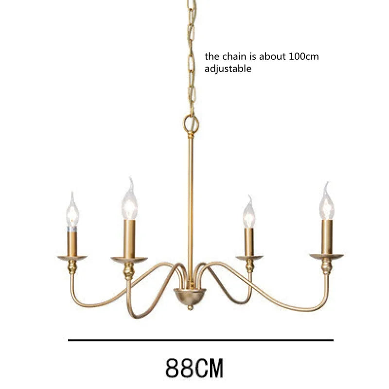 Metal Chandelier – Vintage for Living Room, Dining Room & Kitchen | Virelle Contour by Evenlyr