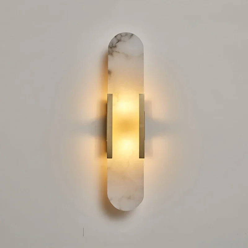 Maelis Halo Marble Wall Sconce – Nordic Marble Wall Sconces for Hotel