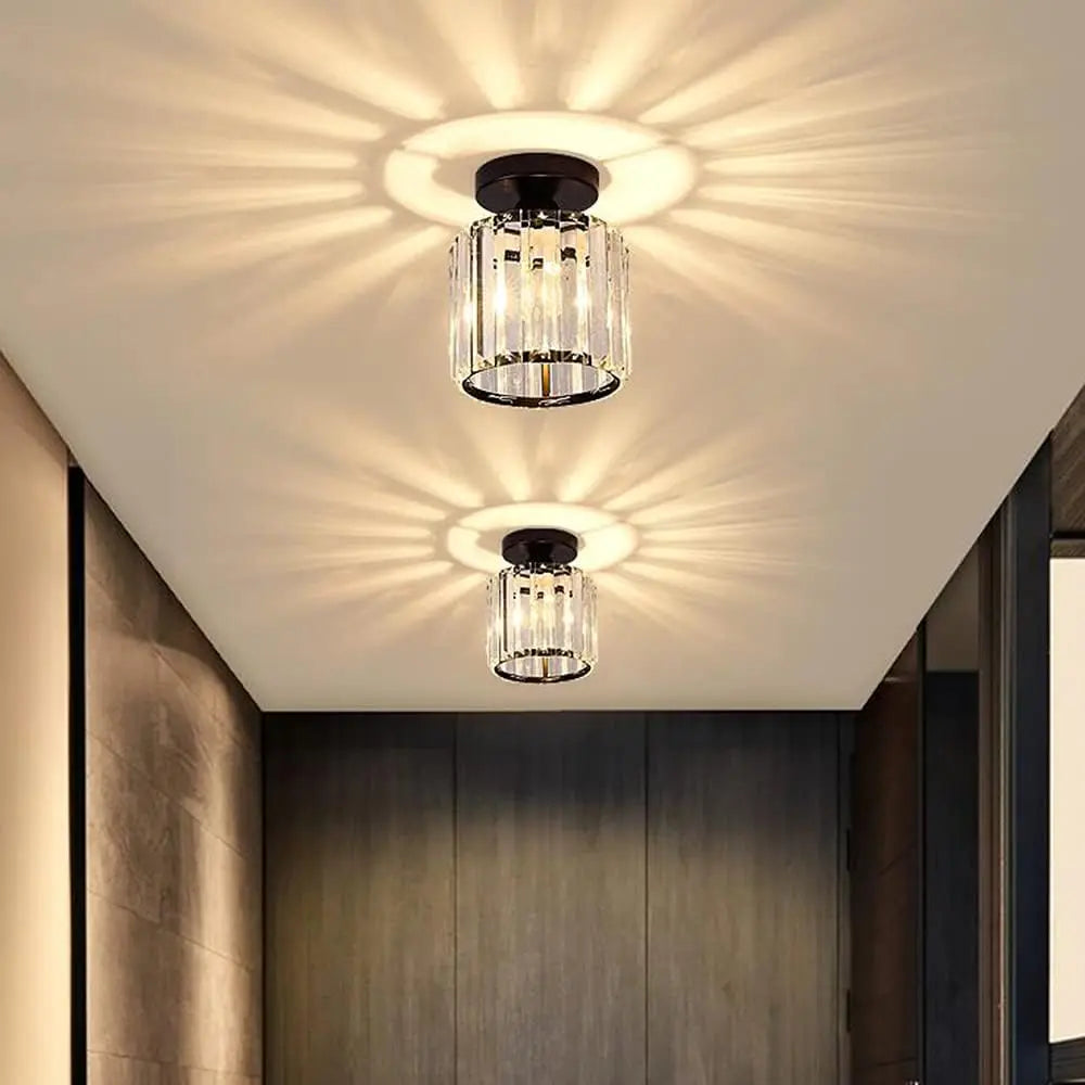 Ginevra Flush Mount Crystal Chandelier for Bedroom