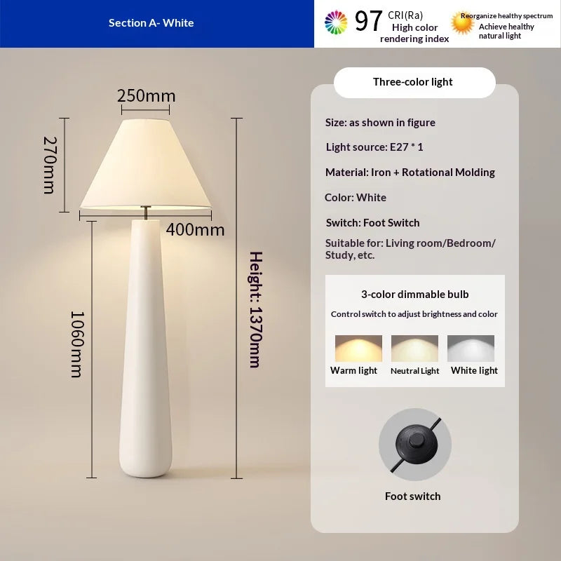 Aster Lattice Fabric Floor Lamp – Dimmable – product detail 7