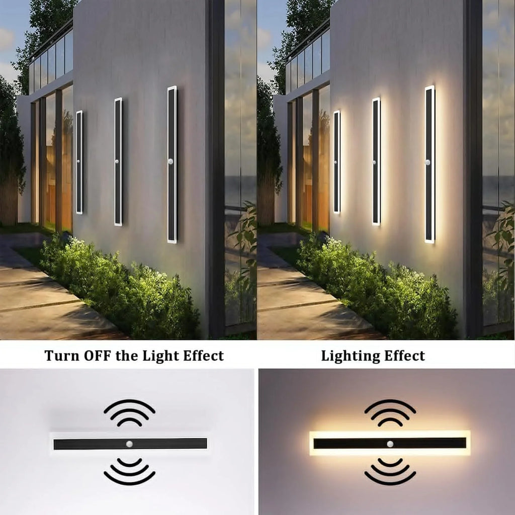 Helios Long Outdoor Wall Light for Garage – IP65 – detail view 5
