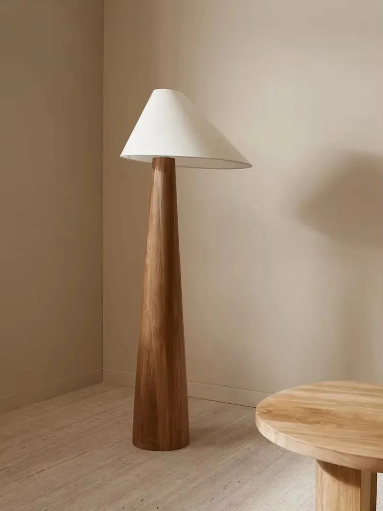 Selene Halo Wood Floor Lamp – product view 3