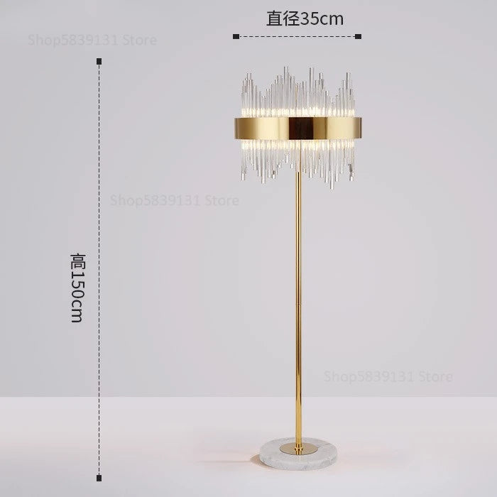 Lune Crown Glass Floor Lamp – Nordic – product detail 13