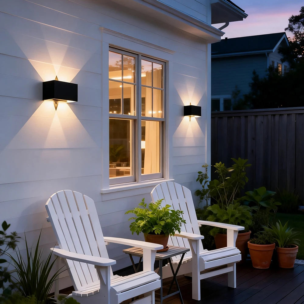 Ravena Up & Down Beam Outdoor Wall Light for Exterior Wall