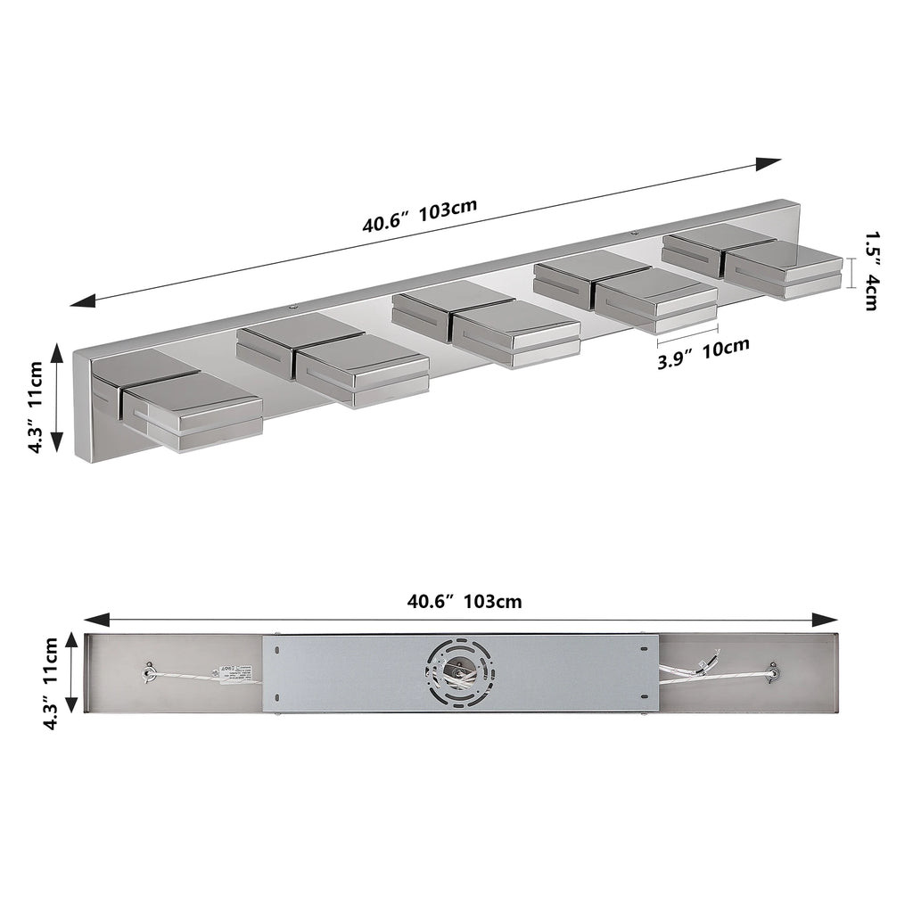 Acrylic LED Bathroom Vanity & Mirror Light – Modern LED for Bathroom | Calista Crest by Evenlyr