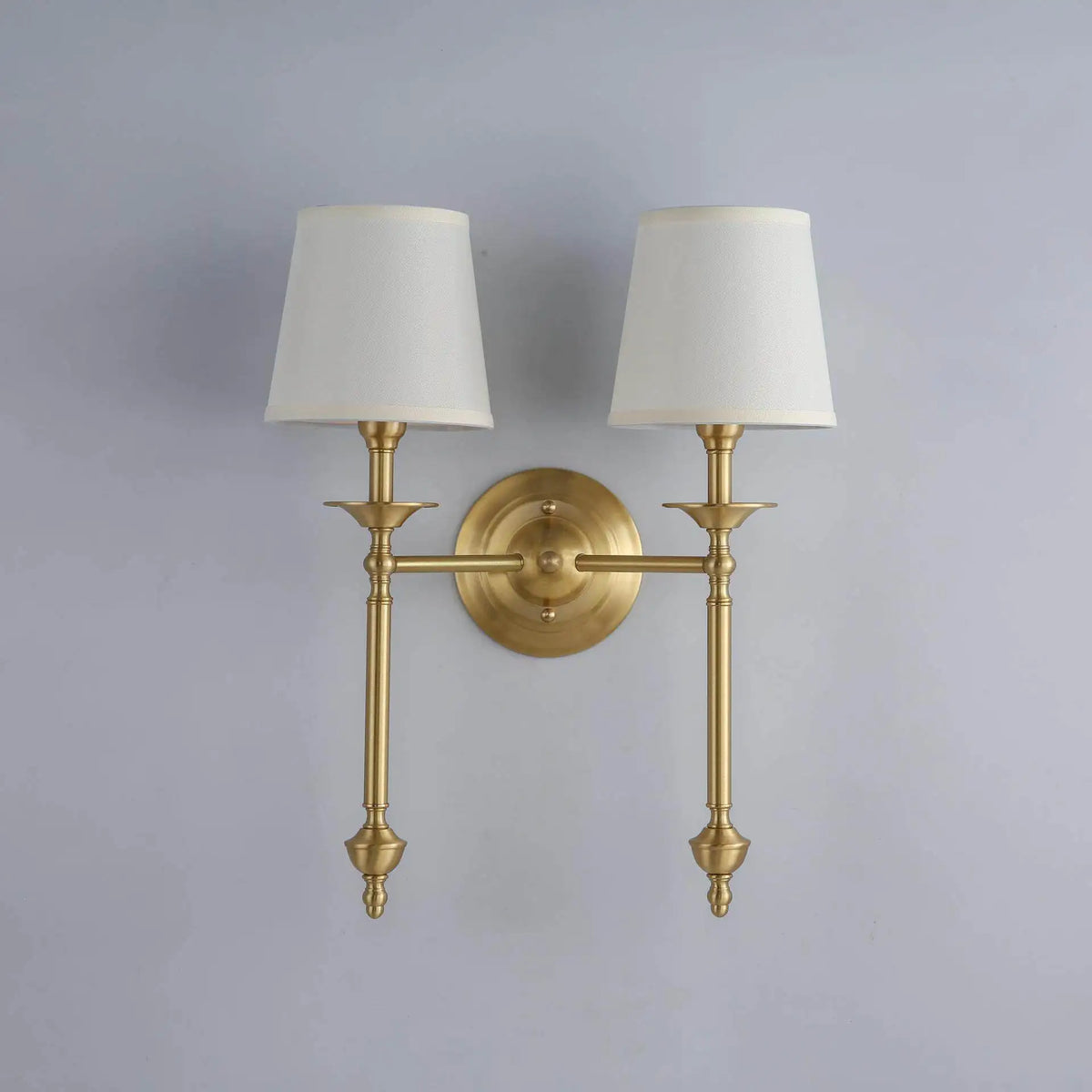 Simple Brass Fabric Wall Sconce Lamp Hotel Room Living Room Handmade Copper Wall Lighting Fixture Bedroom Reading Lamps