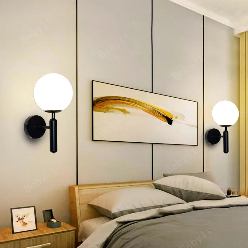 Glass Wall Sconce – Modern Minimalist Dimmable LED for Bedroom, Living Room, Bathroom | Ilyra Line by Evenlyr