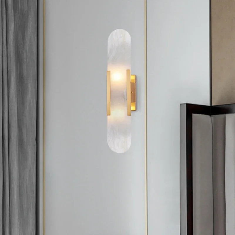 Maelis Halo Marble Wall Sconce – product view 2