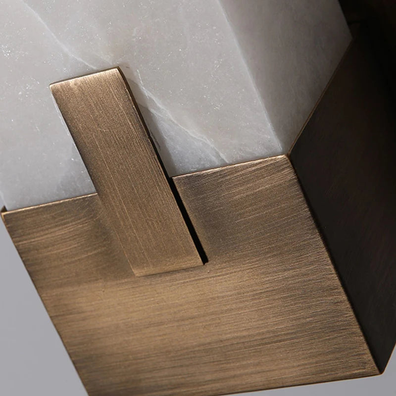 Livia Muse Natural Marble Wall Sconce – Dimmable – product detail 6