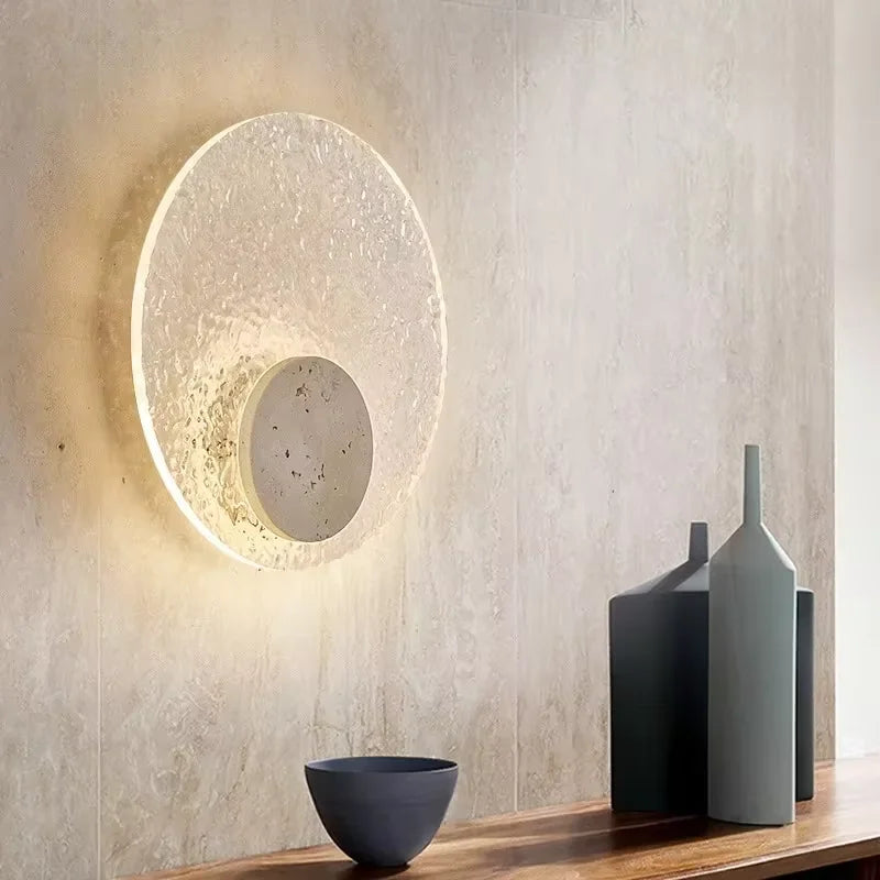 Marble & Brass Wall Sconce – Nordic Modern for Bedroom, Hallway, Living Room | Giselle Line by Evenlyr