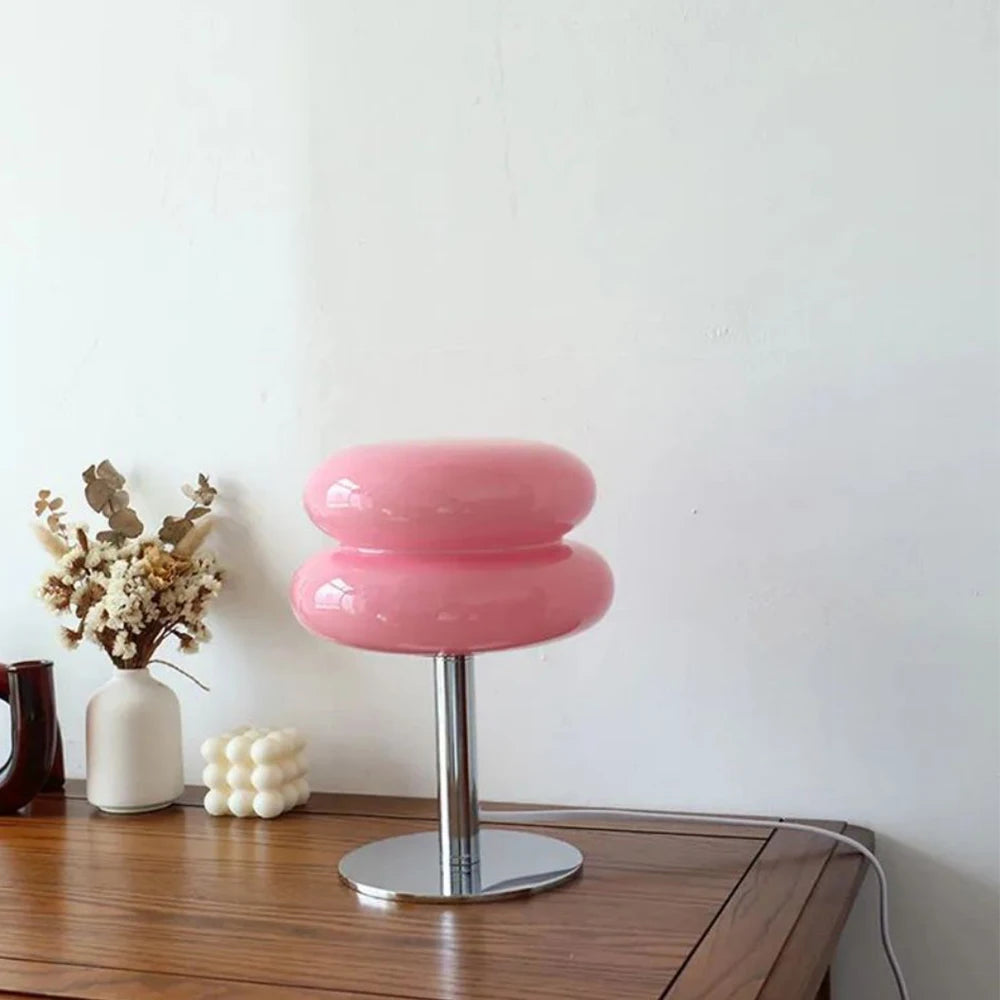 Ceramic & Glass Table Lamp – Nordic Modern Dimmable LED for Bedside, Desk & Office, Restaurant Table | Ilyra Petal by Evenlyr