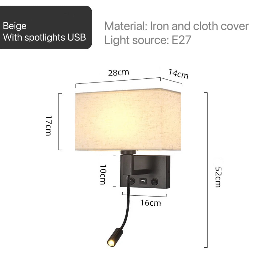 Wren Veil Fabric Wall Sconce – product view 14