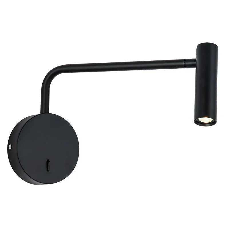 Metal Adjustable Swing-Arm Wall Sconce – Modern Adjustable LED for Bedroom & Bedside, Hotel & Hospitality | Aveline Orbit by Evenlyr