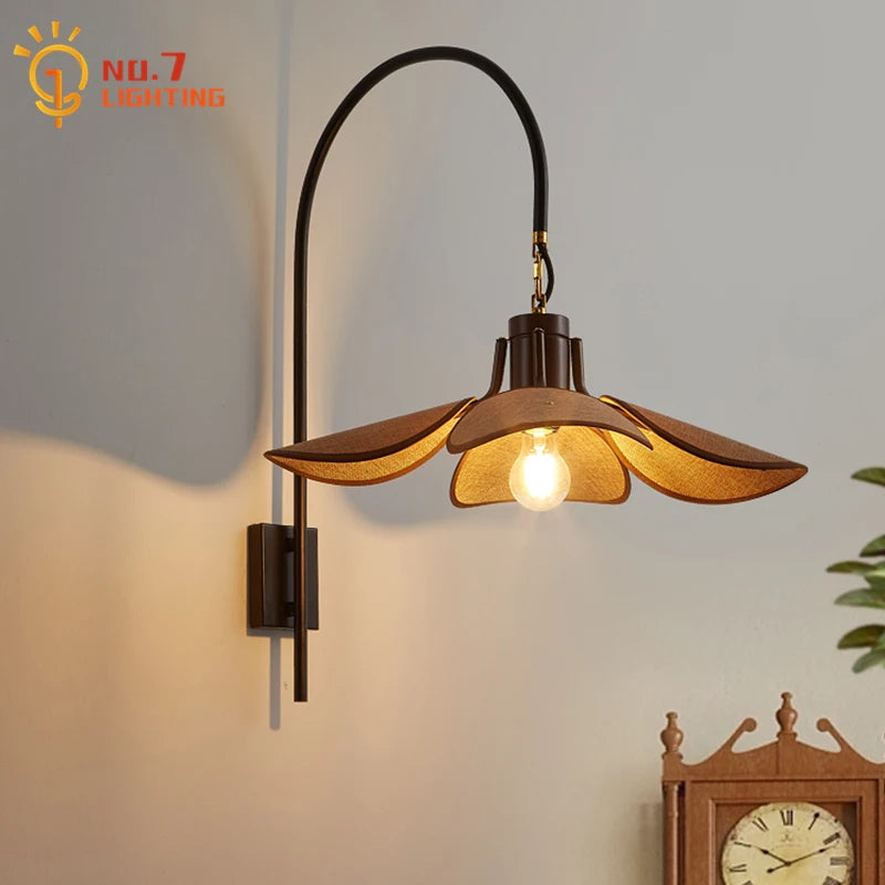 Neris Halo Sculptural Fabric Wall Sconce – product view 3