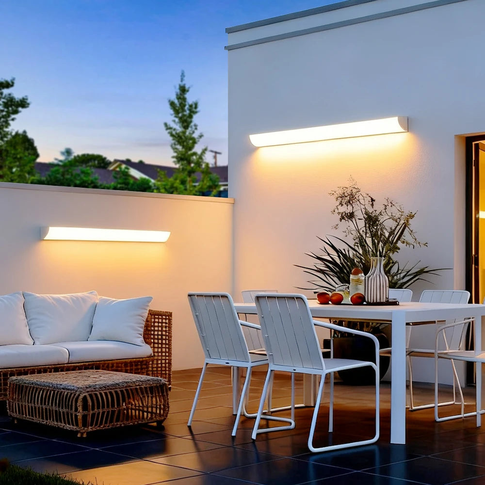 Quintara IP65 Linear Outdoor Wall Light for Porch – Remote Control