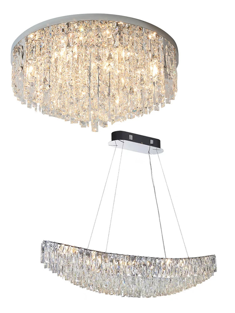 Galen Halo Sculptural Crystal Pendant Light – product view 6