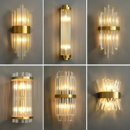 Art Deco Crystal Orb Bedside Reading Wall Light – product view