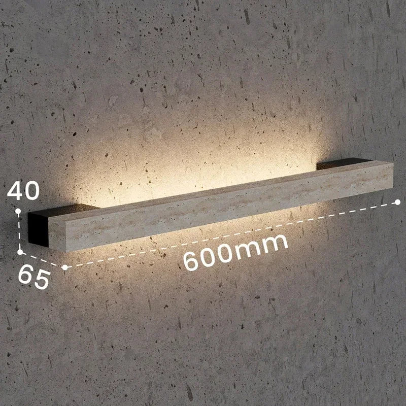 Firenze Wabi-Sabi Stone Outdoor Wall Sconce for Villa Exterior – Nordic