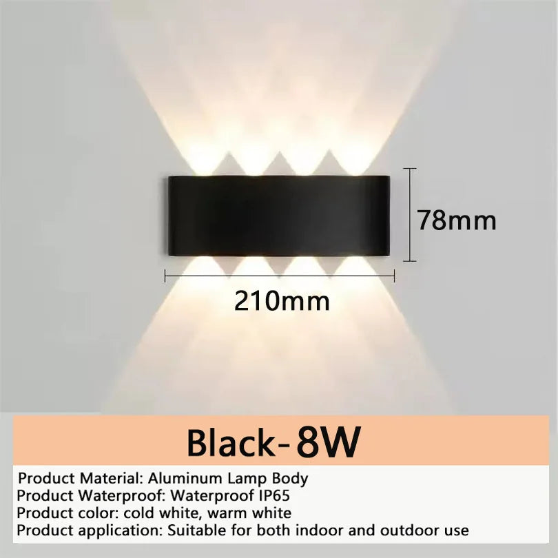 Neroli Aluminum LED Outdoor Wall Light for Garden – IP65 – detail view 11