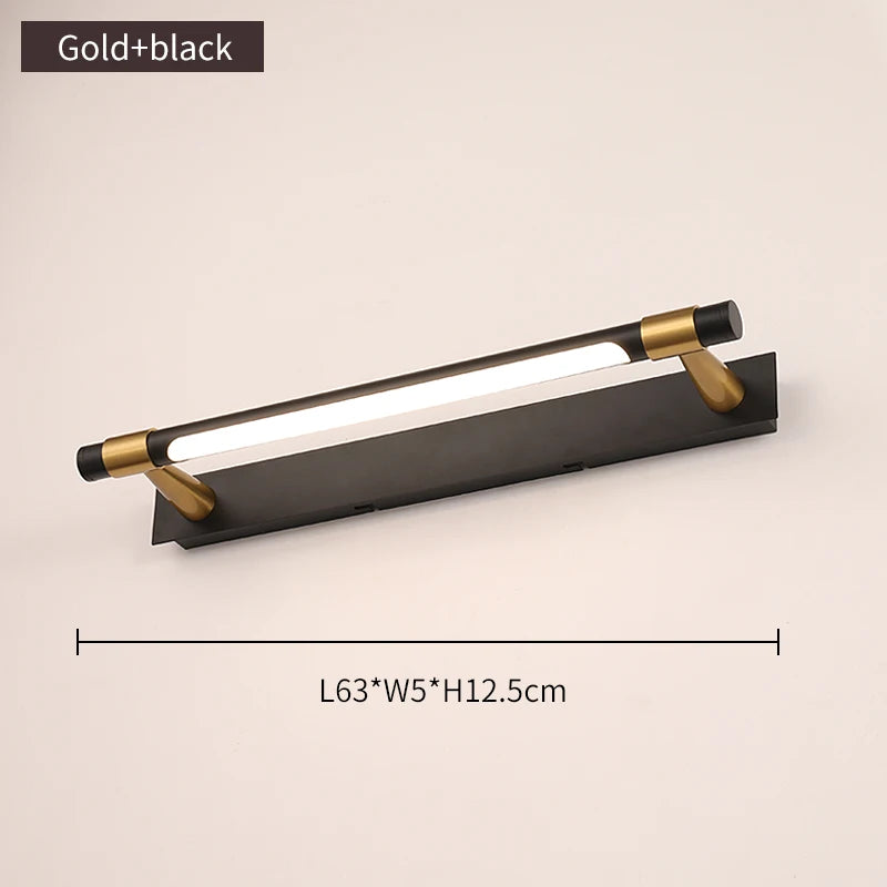 Copper Linear Wall Sconce – Modern LED Linear for Bathroom | Oriana Orbit by Evenlyr