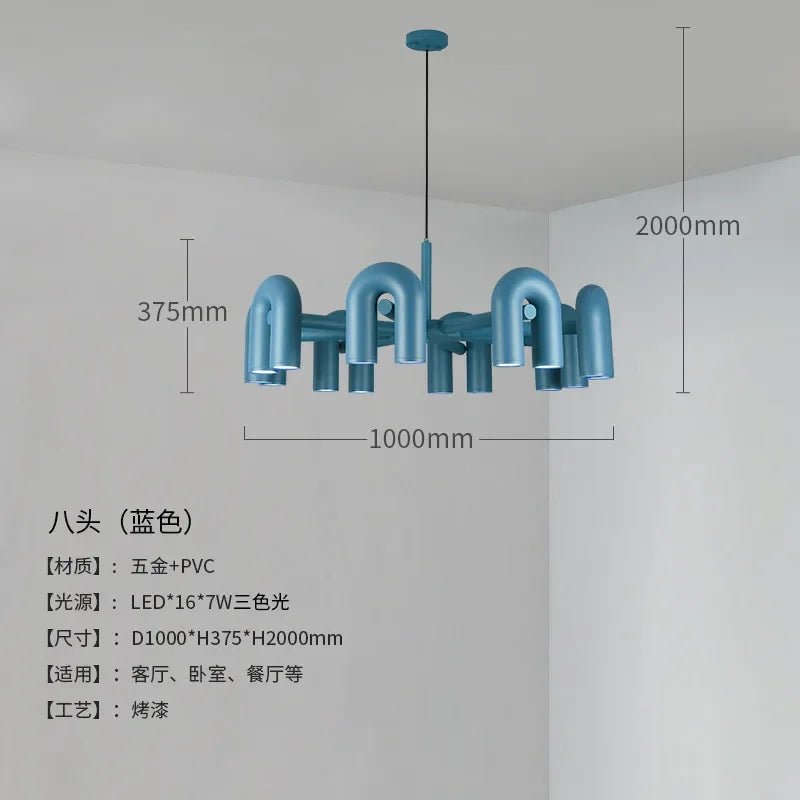 Elowen Arc Adjustable Metal Pendant Light