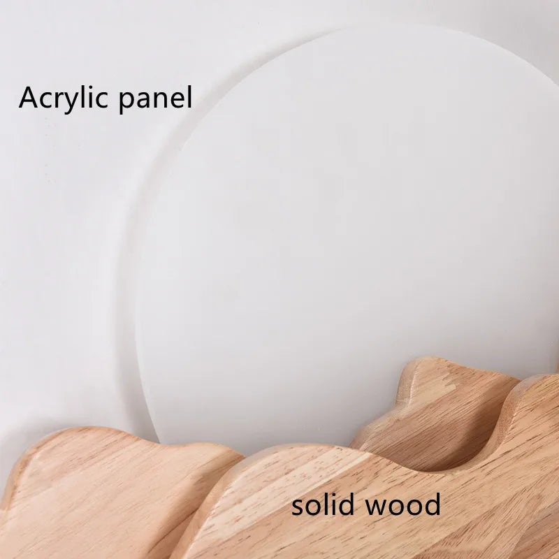 Aveline Halo Wood Wall Sconce – product view 4