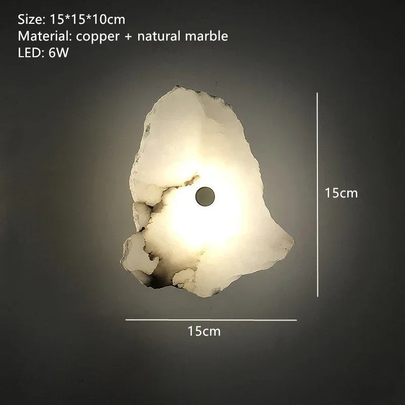 Noma Ridge Natural Marble Wall Sconce – Luxury – product detail 11