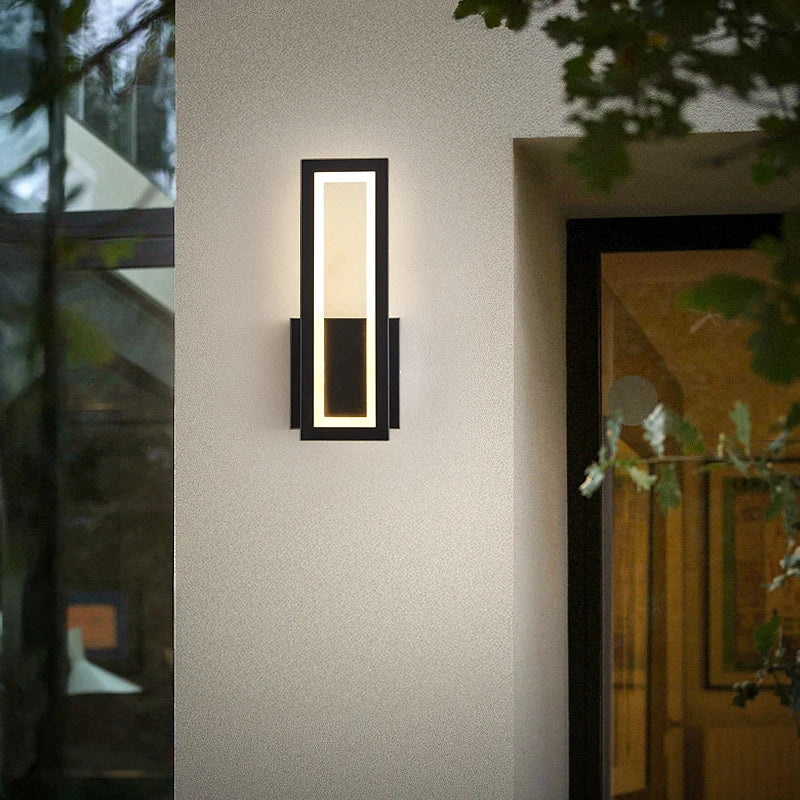 Palermo Minimalist Outdoor Wall Light for Porch