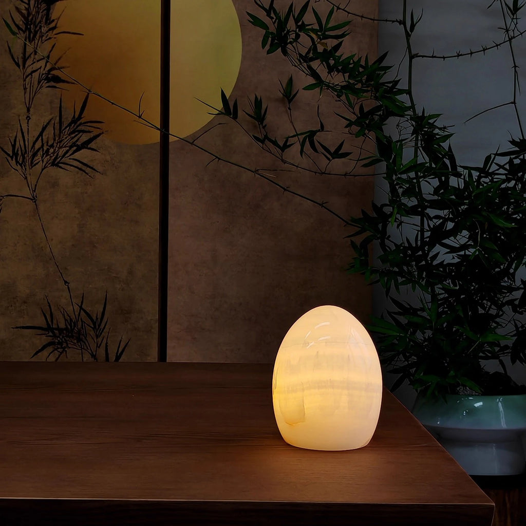 Marble Table Lamp – Nordic Modern Dimmable LED for Bedside, Desk & Office, Restaurant Table | Celeste Grove by Evenlyr
