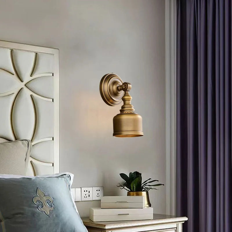 Brass Bedside Reading Wall Light For Bedroom – detail view 4