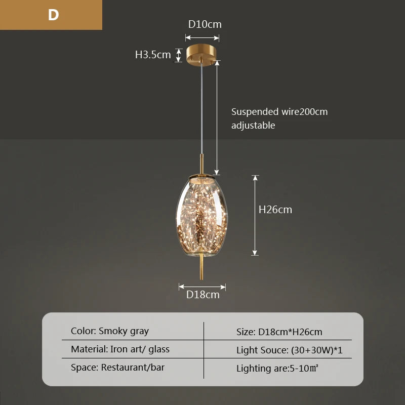Arco Form Glass Chandelier – Nordic – product detail 13