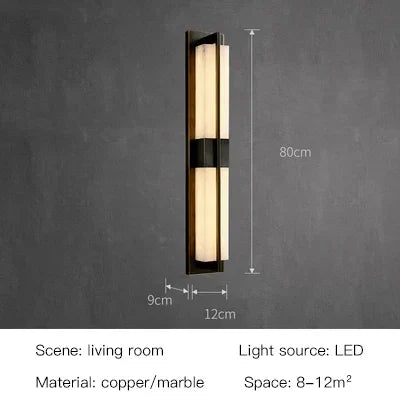 Fiore Veil Marble Wall Sconce – product view 9