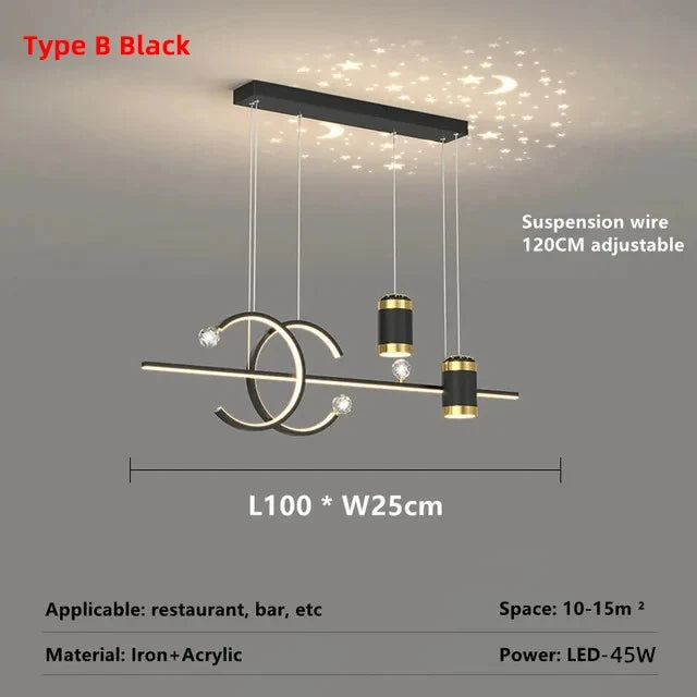 Kaia Ribbon Crystal Chandelier – Dimmable – product detail 10
