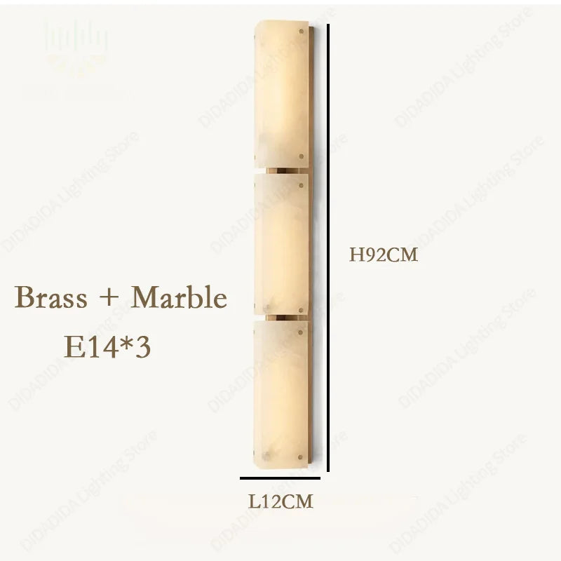 Olea Drift Marble Wall Sconce – Dimmable – product detail 7