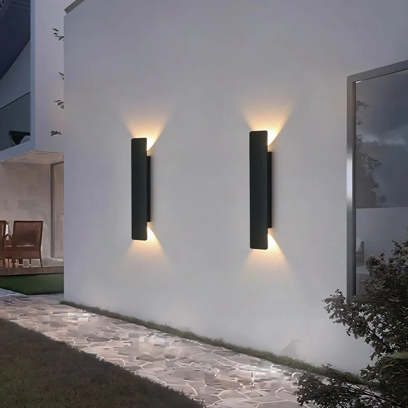 Caspian 18W Strip Outdoor Wall Light for Exterior Wall – Aluminum – detail view 3