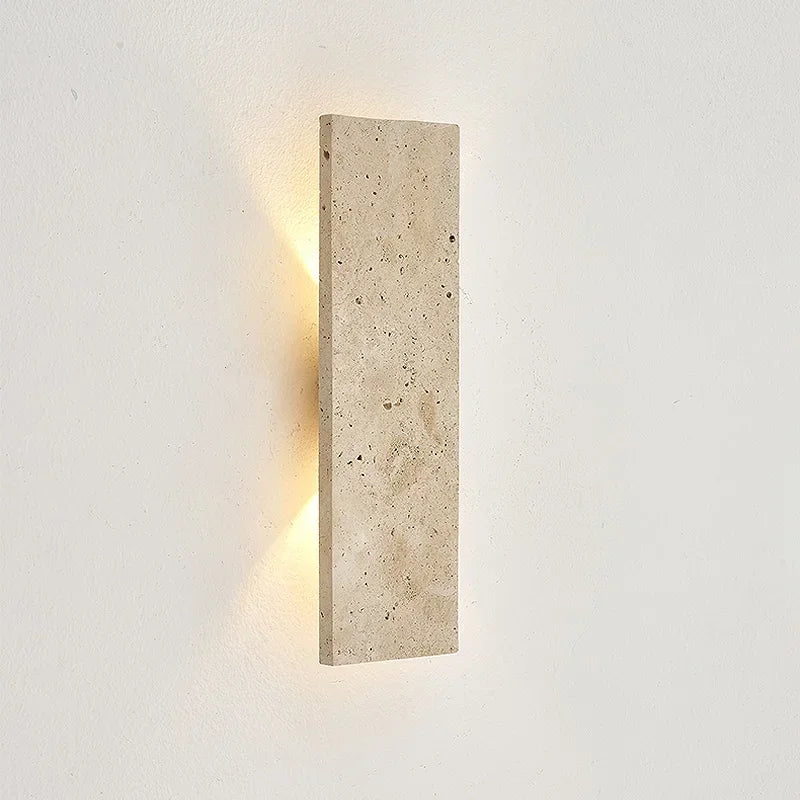 Orlena Natural Stone Linear LED Outdoor Wall Light – detail view 2
